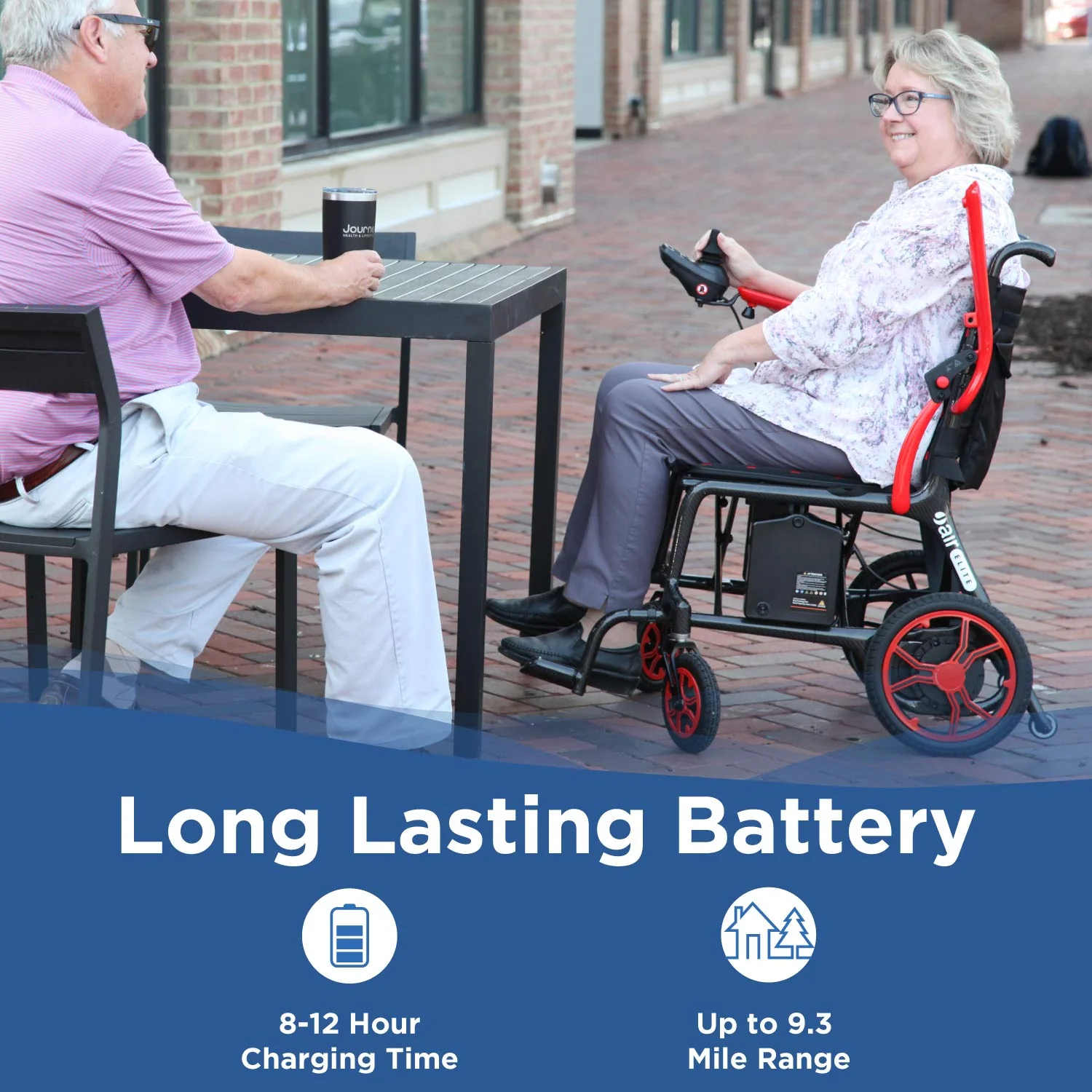 Journey Air Elite Lightweight Folding Power Chair - Image 8