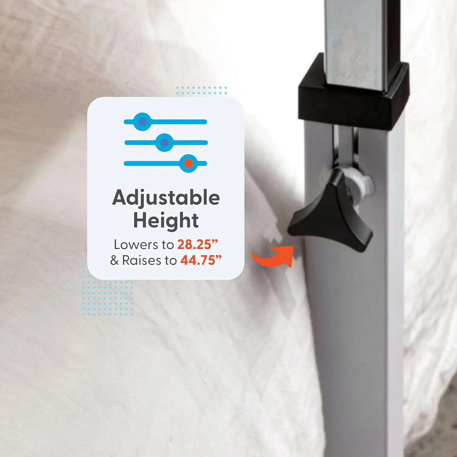 Journey™ Overbed Table – Adjustable & Portable Design - Image 3