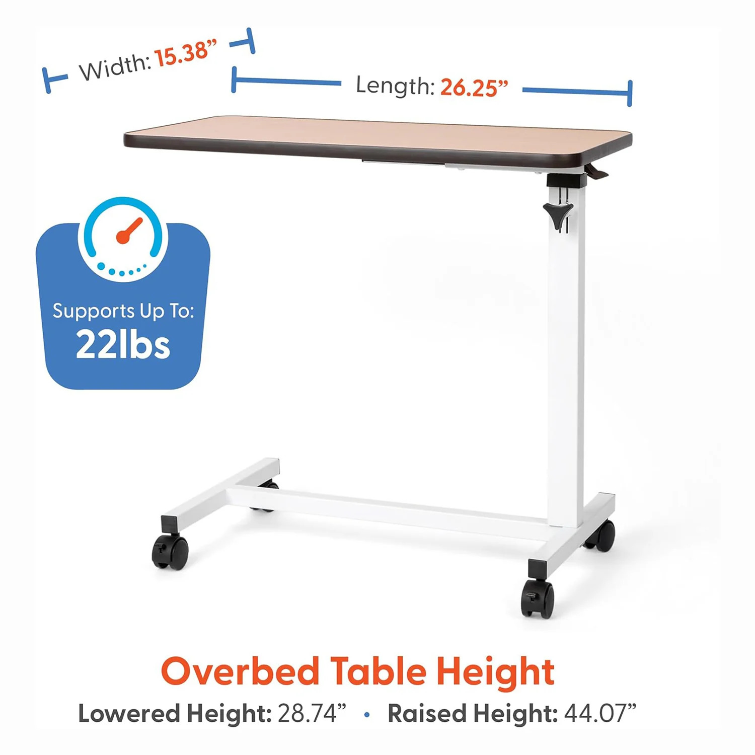 Journey™ Overbed Table – Adjustable & Portable Design - Image 7