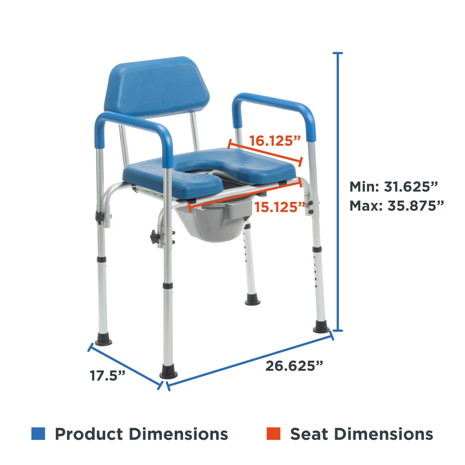 Journey SoftSecure 3-in-1 Commode Chair with Microban Protection - Image 8