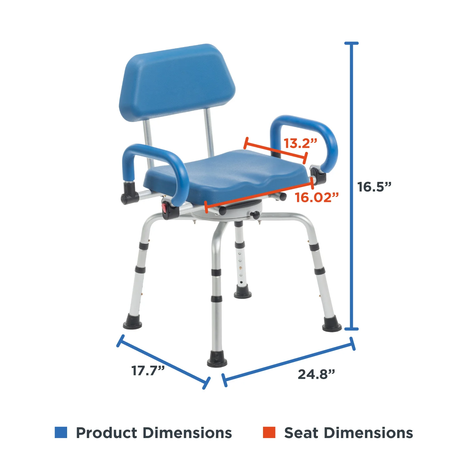 Journey SoftSecure Rotating Shower Chair with Microban Protection - Image 5