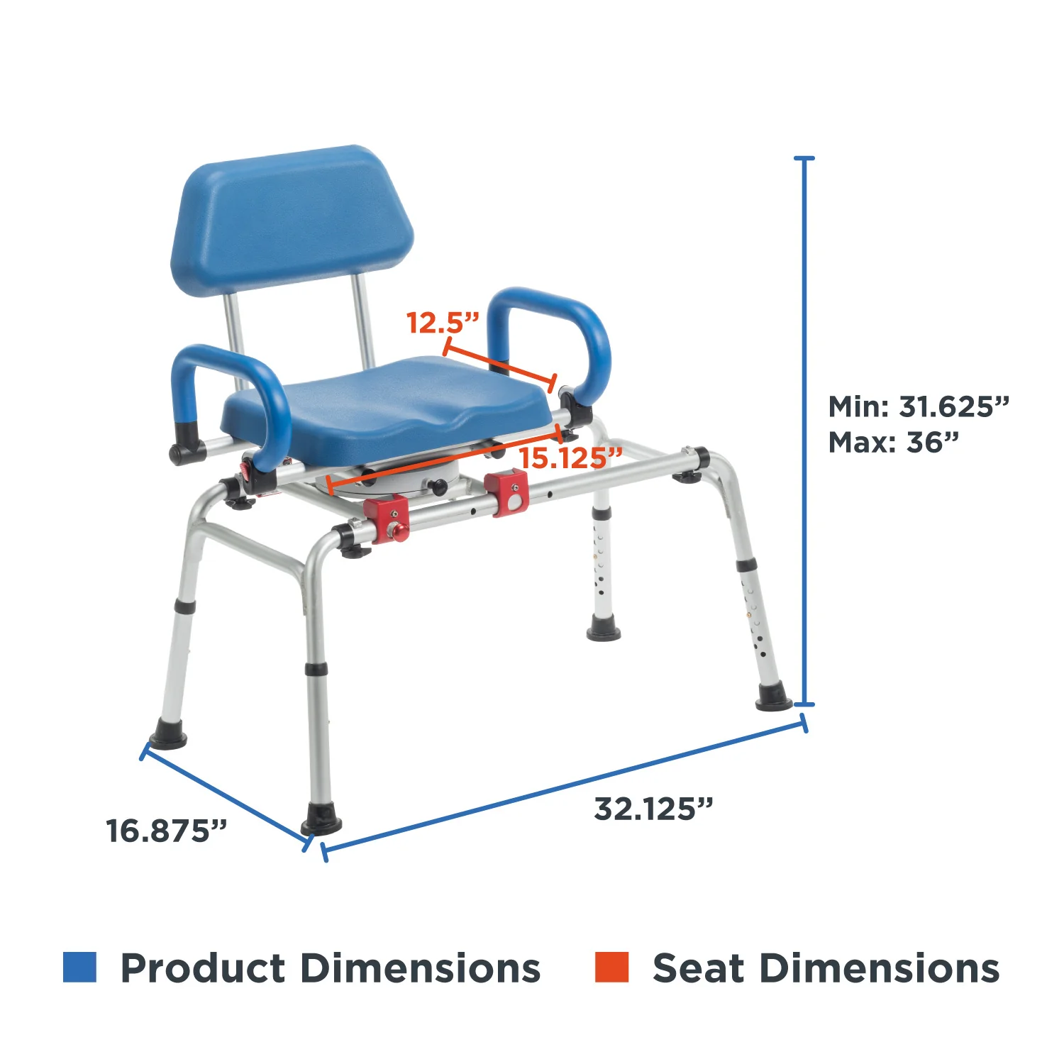 Journey SoftSecure Bath Transfer Bench – Rotating & Safe - Image 5