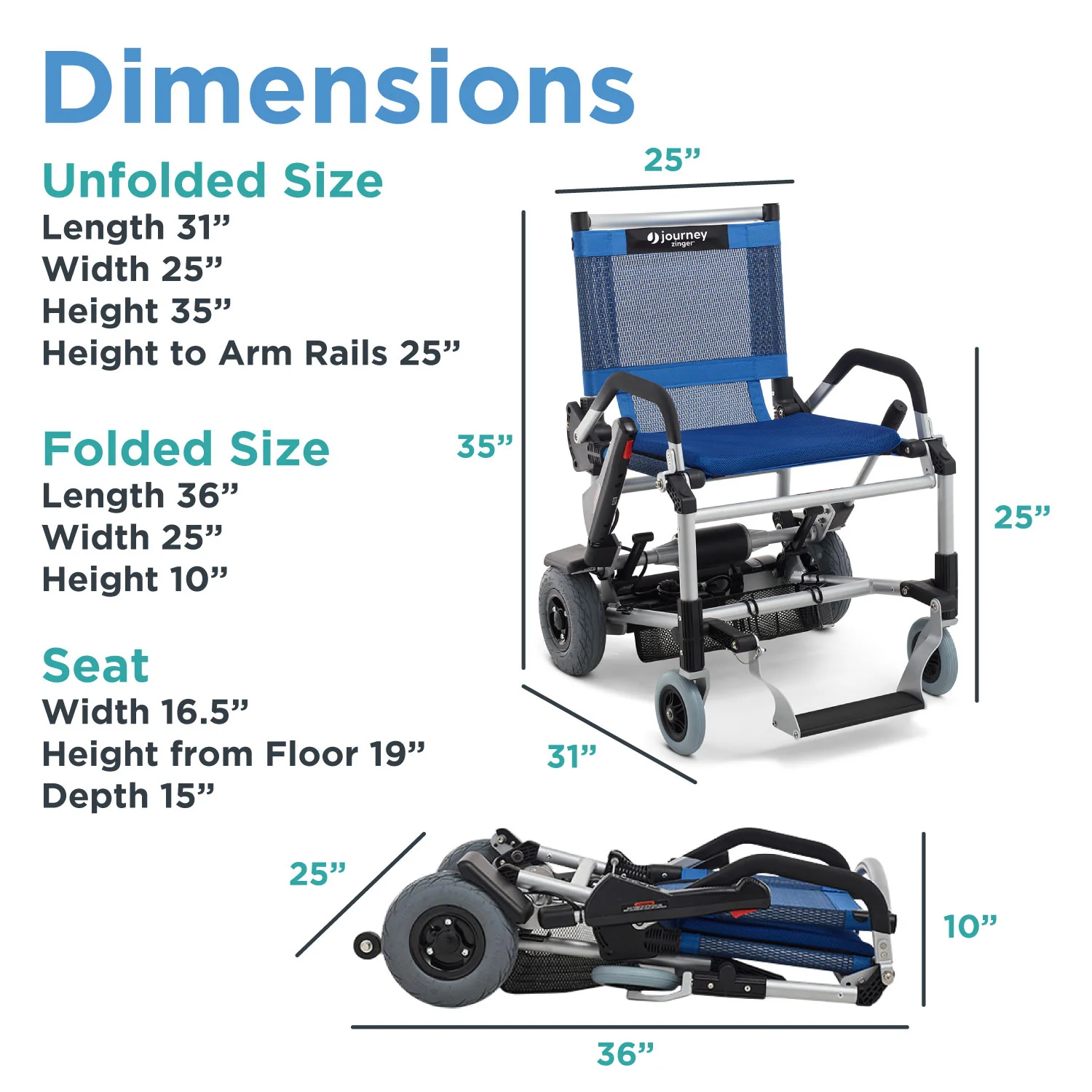 Journey Zinger® Folding Power Chair - Image 6
