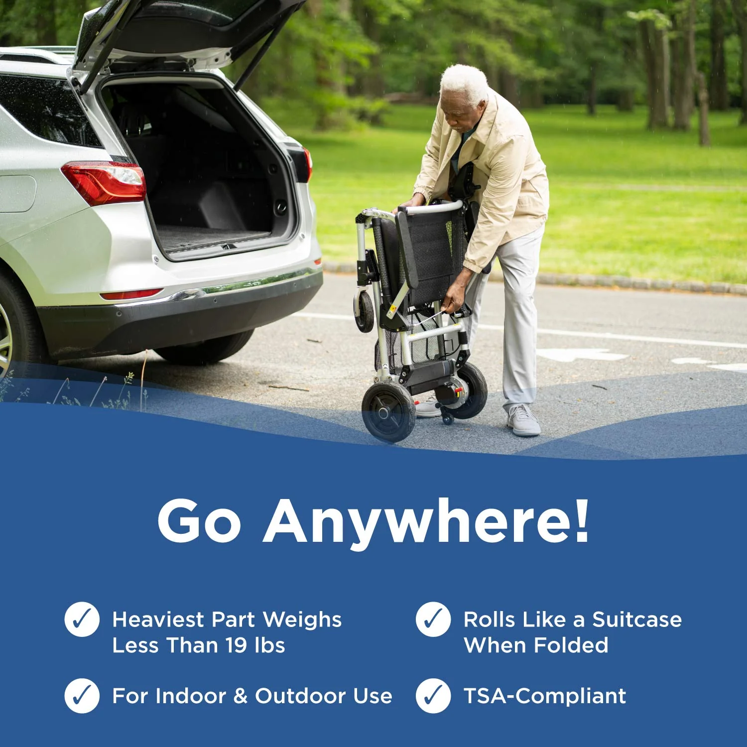 Journey Zoomer® Lightweight Folding Power Chair - Image 6
