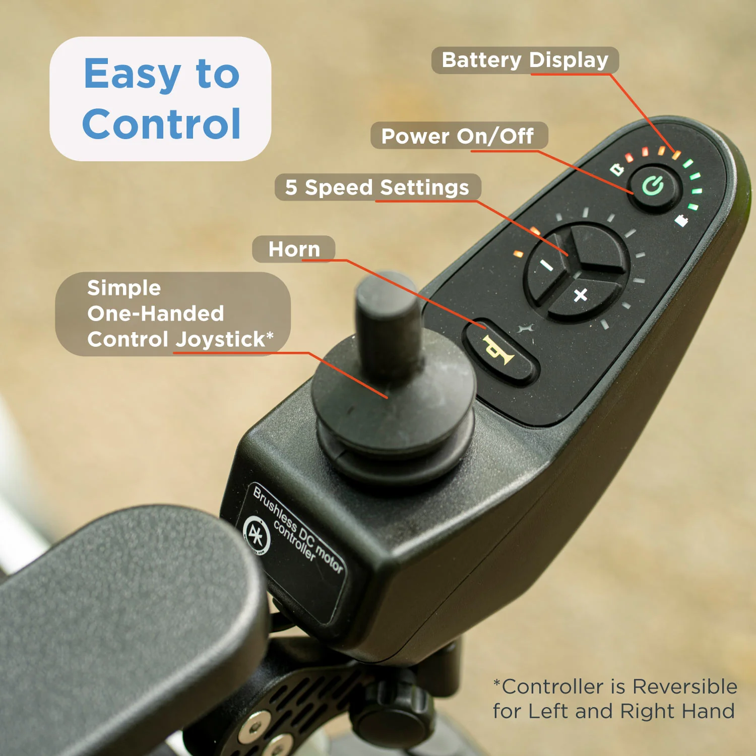 Journey Zoomer® Lightweight Folding Power Chair - Image 8